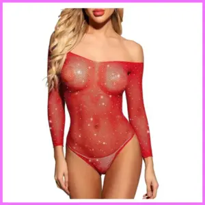 Arnika strasszos piros body. adultsexshop-hu 1