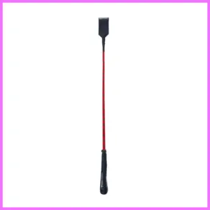Bőr pálca-piros-fekete-66cm. adultsexshop-hu 1