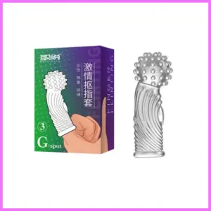 Brown zselés-TPE ujjazó. adultsexshop-hu 1