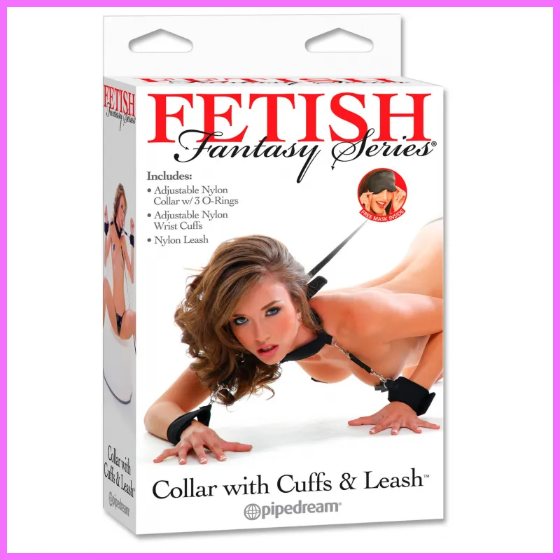 Collar with Cuffs and Leash. adultsexshop-hu 2