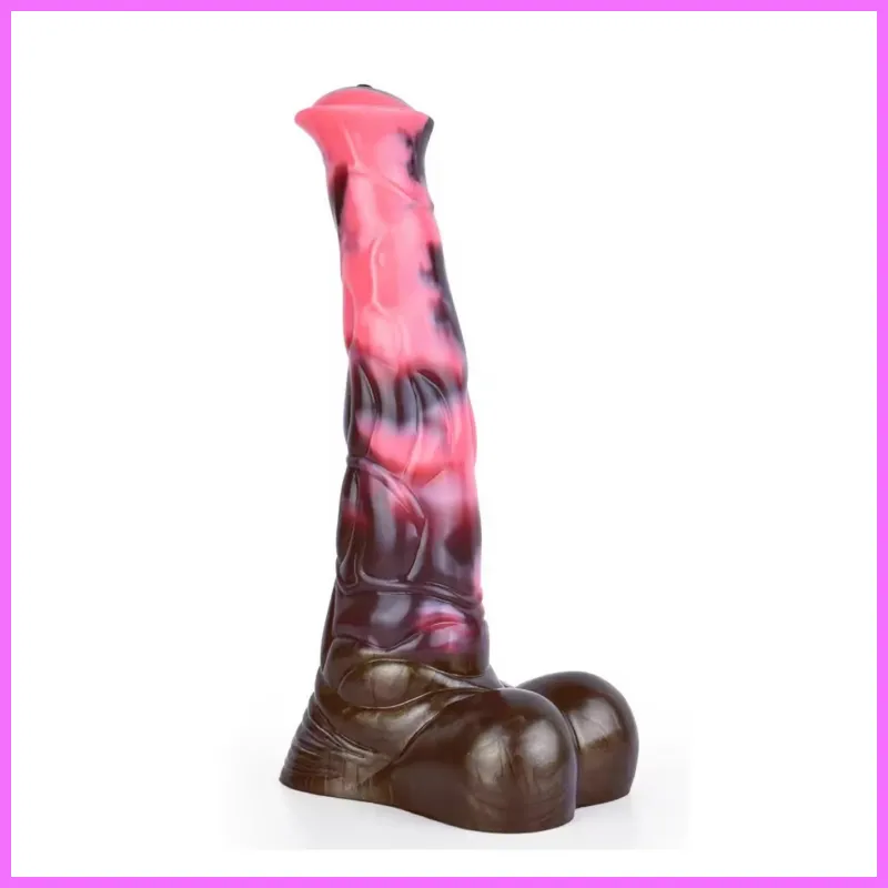 Conner foltos csődör dildó-27cm. adultsexshop-hu 1