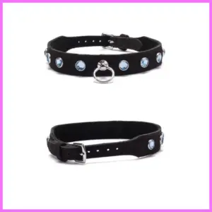 Crystal collar - Light Blue. adultsexshop-hu 1