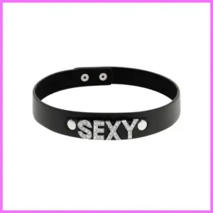 Csillogó SEXY feliratos nyakpánt. adultsexshop-hu 1