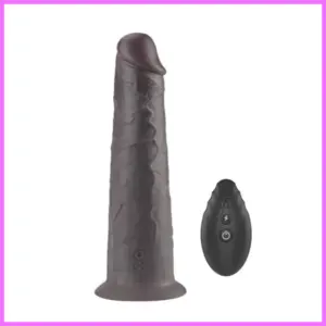 Dual Layered Silicone Rotator Brown,akkus,távirányítós-20cm. adultsexshop-hu 1