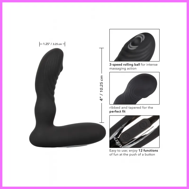 Eclipse Roller Ball Probe prosztata vibrátor,akkus. adultsexshop-hu 3