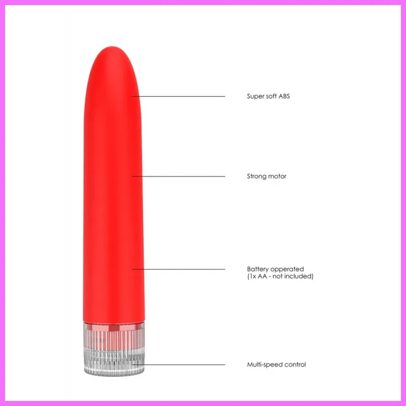 Eleni Luminous Neon vibrátor -piros adultsexshop-hu 3