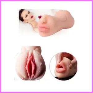 Élethű 2oldalas maszturbátor,száj-punci. Kreol adultsexshop-hu 1