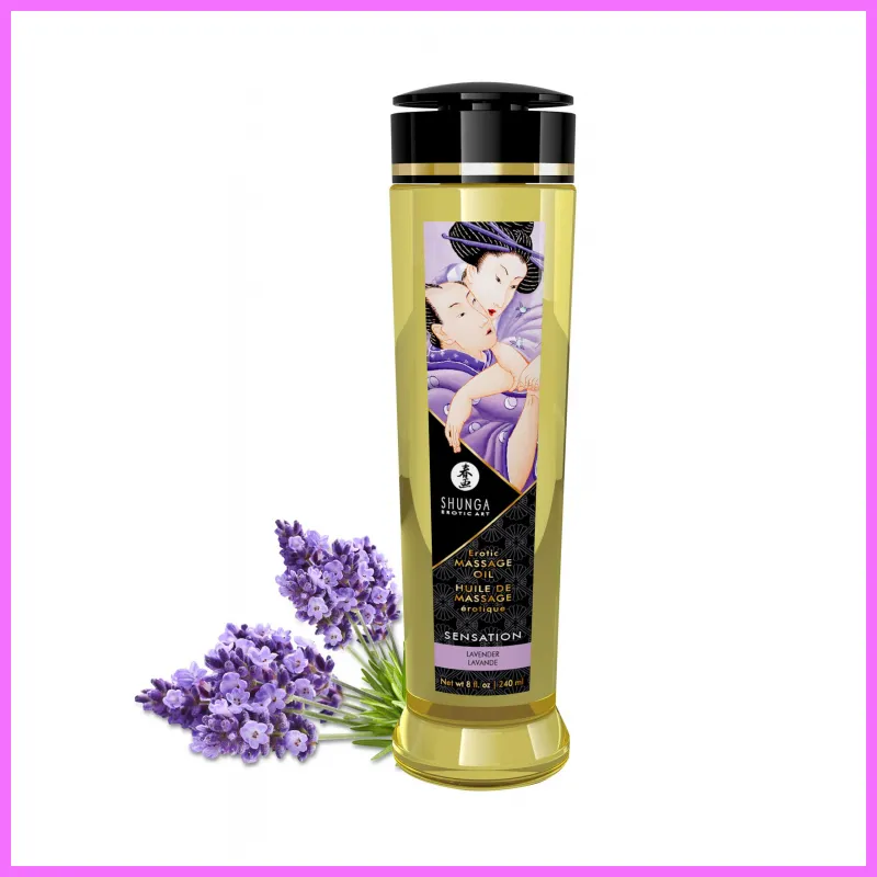 EROTIC MASSAGE OIL -LAVENDER,240ml. adultsexshop-hu 1