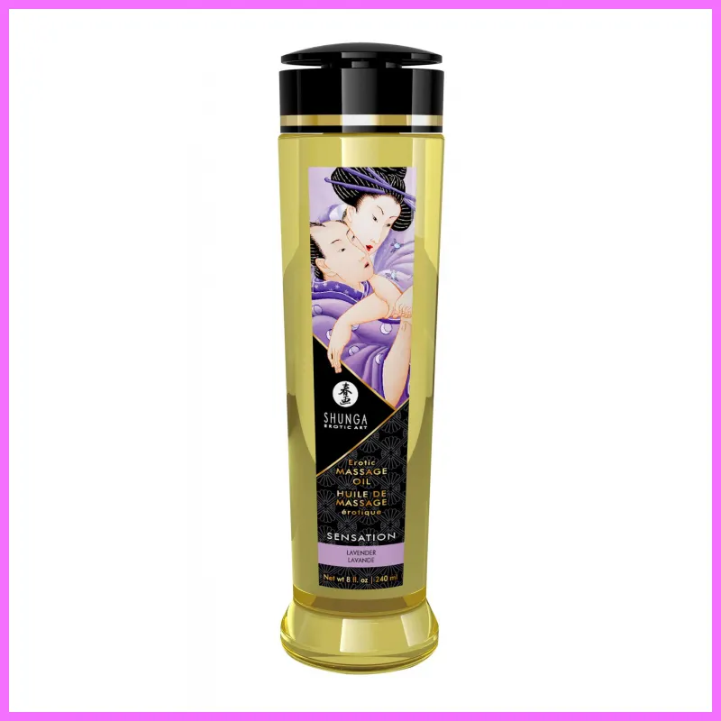EROTIC MASSAGE OIL -LAVENDER,240ml. adultsexshop-hu 2