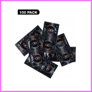 EXS Black latex condoms -100db. adultsexshop-hu 1