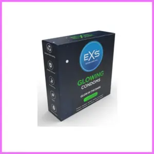EXS Glowing sötétben világító óvszer -3db. adultsexshop-hu 1