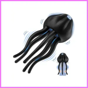 Fekete medúza férfi vibro maszturbátor,akkus adultsexshop-hu 1