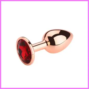 Fém,gold anál plug csillogó kővel-kicsi adultsexshop-hu 1