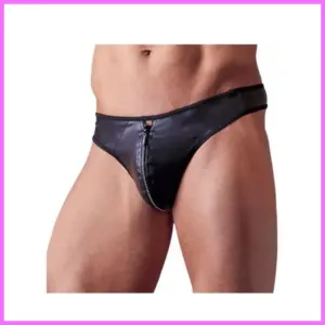 Fényes férfi tanga strasszos cipzárral. Méret:M adultsexshop-hu 1