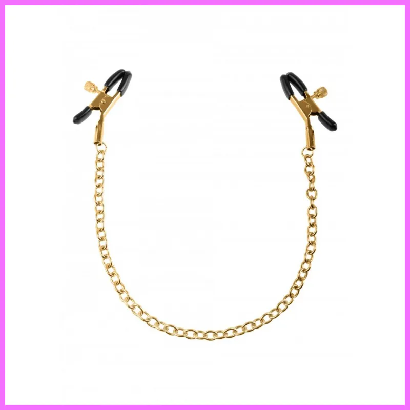 Fetish Fantasy Gold Nipple Chain Clamps. adultsexshop-hu 2