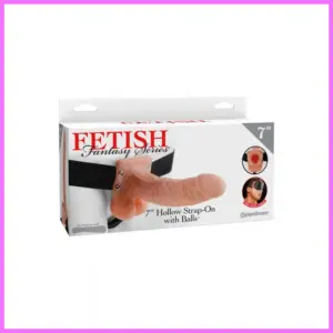 Hollow Strap-On with Balls-18cm. adultsexshop-hu 1