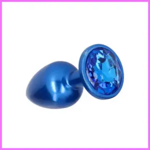 Kék Fém anál plug csillogó véggel-kicsi. adultsexshop-hu 1