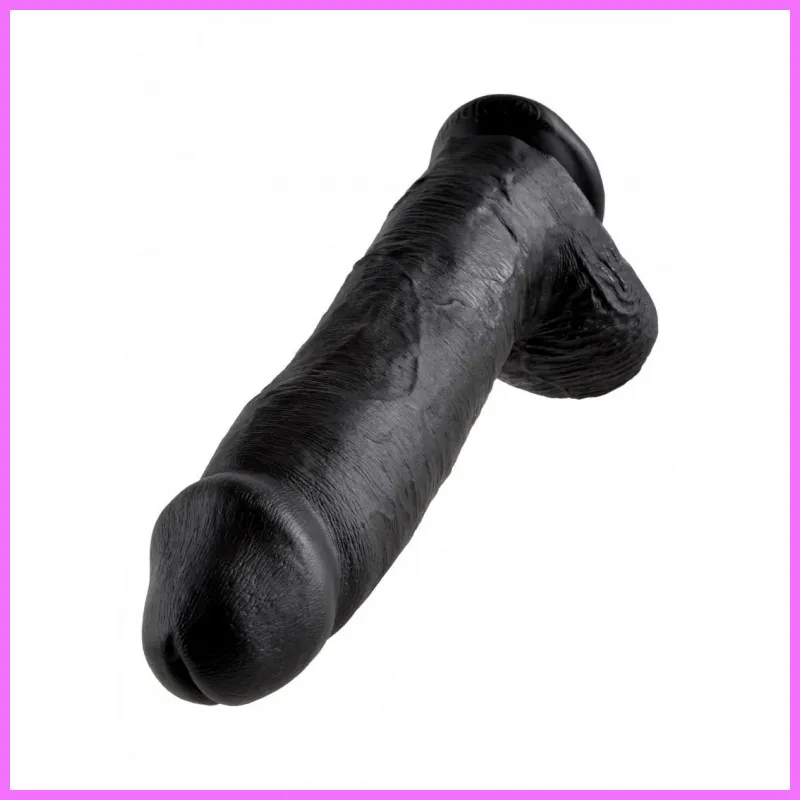 King Cock With Balls 30.5cm-black. adultsexshop-hu 2