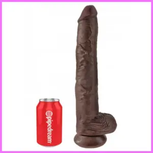 King Cock With Balls 35.5cm-barna. adultsexshop-hu 1