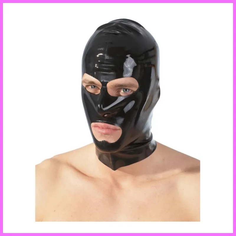LATEX - fejmaszk,fekete. adultsexshop-hu 2