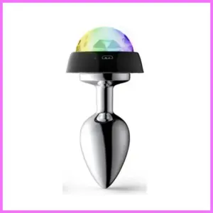 Led disco,világító anal plug medium,akkus. adultsexshop-hu 1