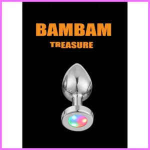 LED metal anal plug -közepes. adultsexshop-hu 1