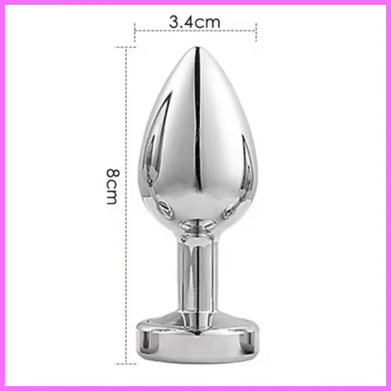 LED metal anal plug -közepes. adultsexshop-hu 2