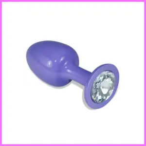 Lila fém anál plug csillogó véggel. adultsexshop-hu 1
