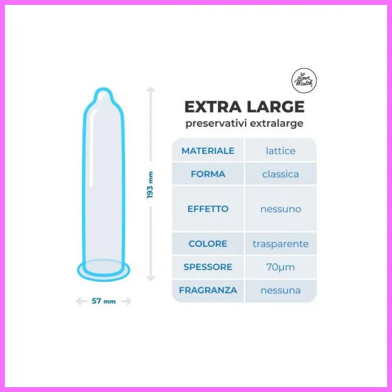 Love Match Extra Large condoms 6db. adultsexshop-hu 2