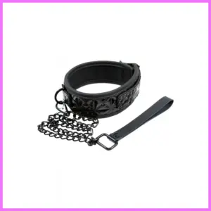 Luxury Fetish-Nyakörv pórázzal. fekete adultsexshop-hu 1