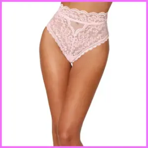 Magas Derekú Csipkés Bugyi -pink Méret:S adultsexshop-hu 1