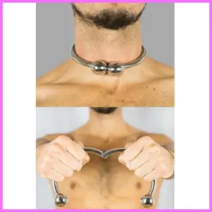 Mágneses nyakörv orvosi acélból. Belső átmérő:12cm. adultsexshop-hu 1