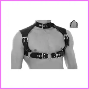 Mens Harness with Neck Collar. adultsexshop-hu 1