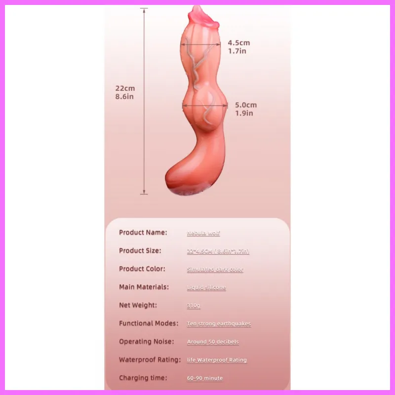 Nebula Wolf akkus vibrátor adultsexshop-hu 3