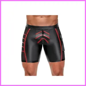 Ormeto zip shorts Black-Red Méret:M adultsexshop-hu 1