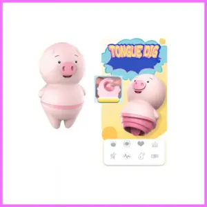 Pig-nyelv vibrátor,10func. Akkus,USB töltő zsinórral adultsexshop-hu 1