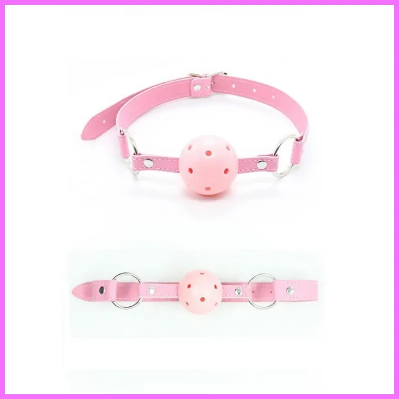 Pink szájpecek lyukacsos golyóval. adultsexshop-hu 1