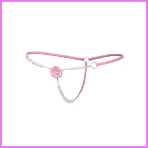 Pink virág golyós tanga adultsexshop-hu 1