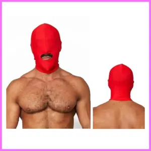 Piros Lycra maszk-szájnál nyitott. adultsexshop-hu 1