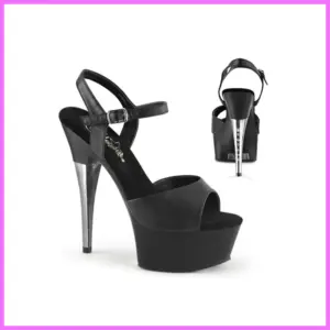 Pleaser CAPTIVA fekete/króm platform szandál. 36-os adultsexshop-hu 1