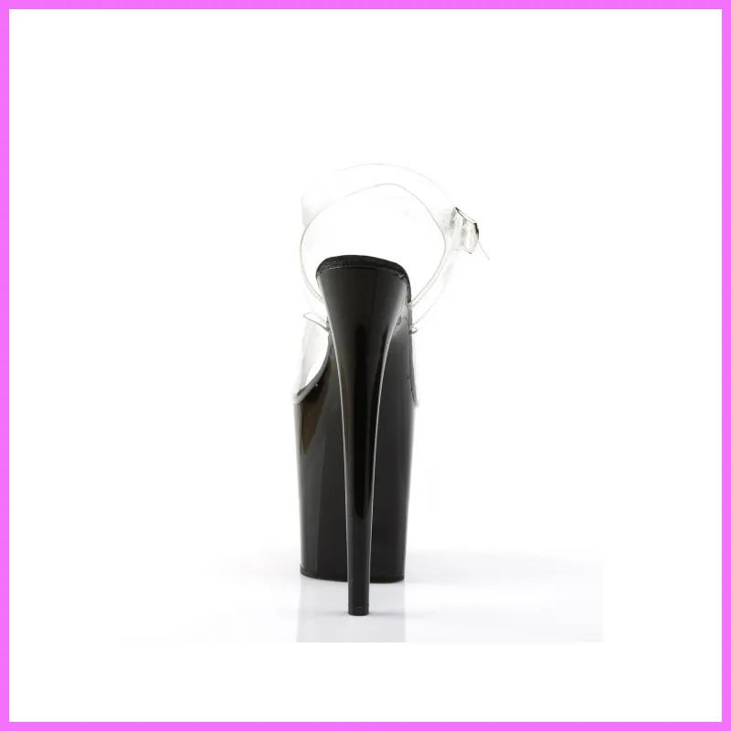 Pleaser Flamingo fekete extra magas platform szandál. 44-es adultsexshop-hu 2