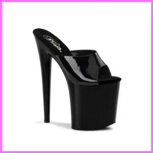 Pleaser Flamingo fekete papucs. 36-os adultsexshop-hu 1
