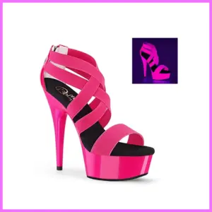 Pleaser UV pink platform szandál,No.669. 38-as adultsexshop-hu 1