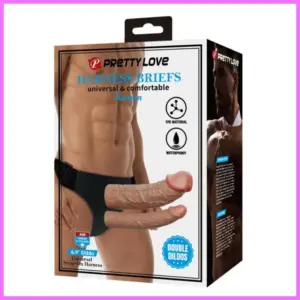 Pretty Keaven Harness Briefs with Double Dildos adultsexshop-hu 1