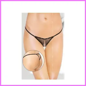 Randi tanga-strasszos. Fekete,Méret:S-L adultsexshop-hu 1
