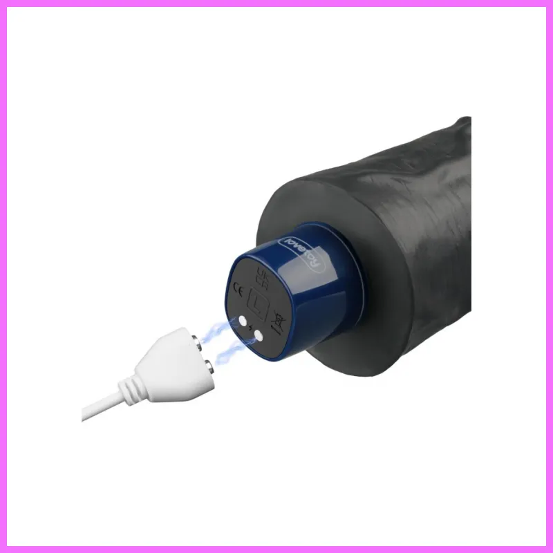 REAL SOFTEE fekete vibrator,akkus -21cm adultsexshop-hu 3