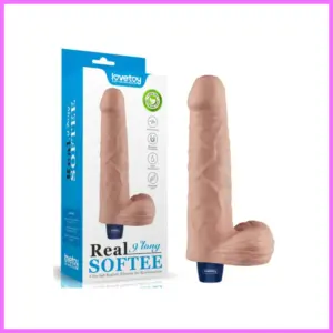 REAL SOFTEE vibrator,herés,akkus -20cm adultsexshop-hu 1