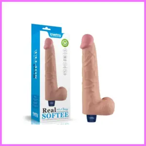 REAL SOFTEE vibrator,herés,akkus -24cm adultsexshop-hu 1