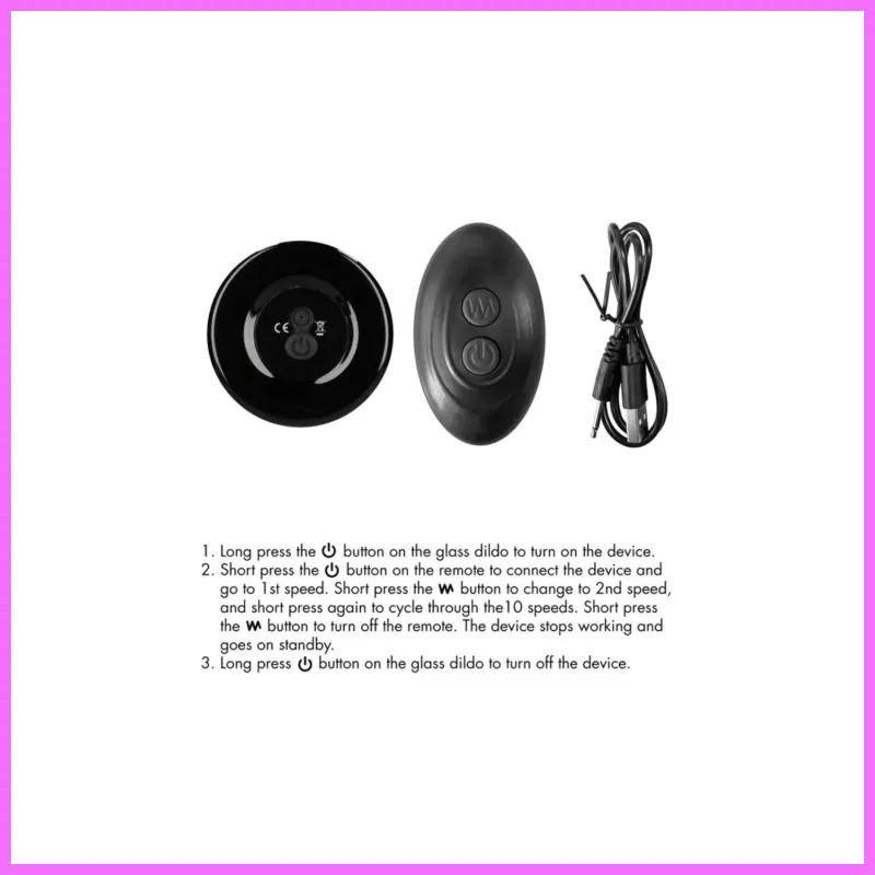 Rimly - Vibrating Glass Butt Plug with Suction Cup,akkus adultsexshop-hu 3