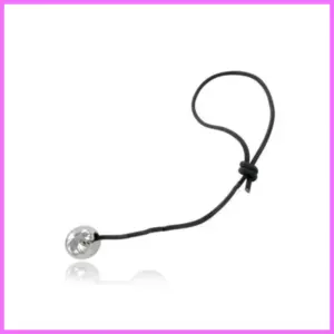 Rozsdamentes golyó bőr szárral-45mm. adultsexshop-hu 1